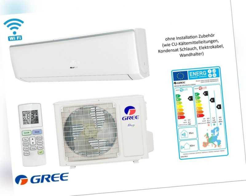 Split Klimaanlage GREE Bora 12000BTU 3,2kW WiFi R32 Klimagerät ohne Inst.Zubehör