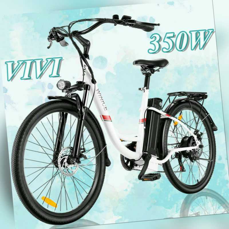 350W Elektrofahrrad 26"E BIKE Damen/Herren E City bike Pedelec 7Gang Ebike/VIVI