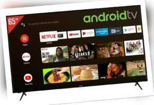 Telefunken XU65AJ600 55 Zoll Fernseher 4K UHD Android TV Prime Video / Netflix