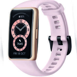 Huawei Band 6 Fara-B19 Pink Smartwatch IOS Android 14 Tage Akkulaufzeit Fitness