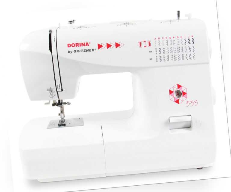 Freiarmnähmaschine Dorina 333 Gritzner Freiarm-33Nutz-Zierstiche-Einfädelhilfe