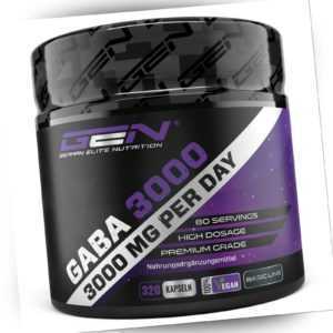 GABA-3000 320 Kapseln á 750 mg -  Muskelaufbau - Regeneration - Schlaf
