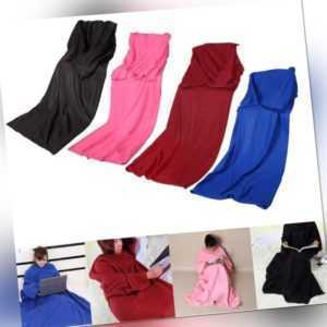 Heim Fleece Decke Robe Umhang Bett Wrap Superweich Schlafen Bett