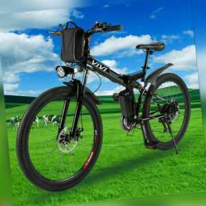 26''EBIKE Elektrofahrrad Klappbar E-Mountainbike Pedelec Citybike Unisex 25km/h'