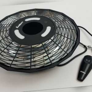 Elektroheizstrahler mit LED Beleuchtung 2000W schwarz Enders Marbella 4925, Neu