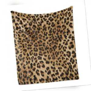 Leopard-Druck Weich Flanell Fleece Decke Wildtierhaut