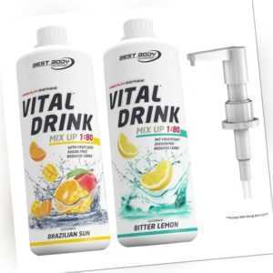 13,95€/L ++ Best Body Vital Liquid Mineraldrink (2x1L Flaschen + Dosierpumpe) ++