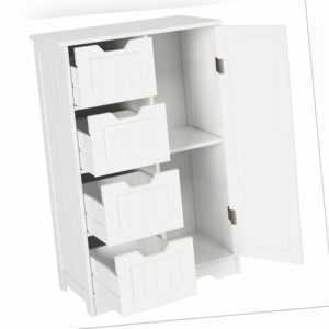 Badezimmerschrank Badschrank 4 Schubladen Beistellschrank Flur Küche Sideboard
