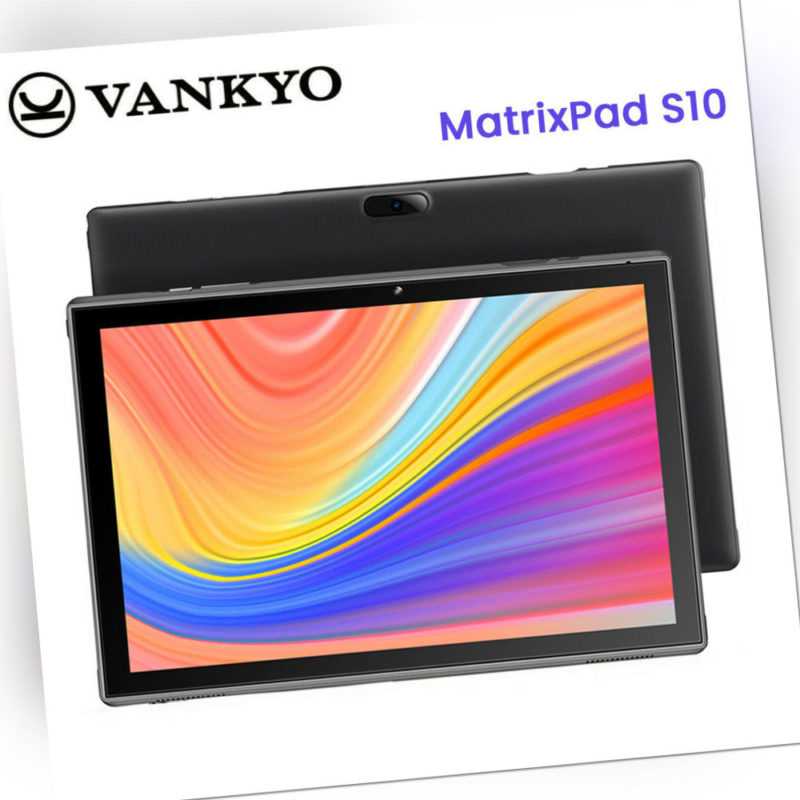 Vankyo 10.1" Zoll Android 9.0 Tablet PC 2+32GB Dual Camera GPS WiFi Quad-Core DE