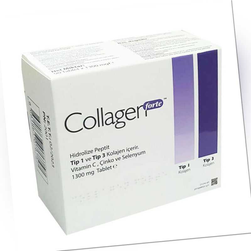 Collagen Forte Anti Aging Booster Kollagen Hyaluronsäure Hydrolysiertes Kollagen