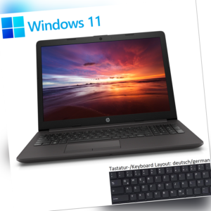 HP 255 G7 Notebook 15,6 Zoll AMD 3150U @3,3GHz 8GB DDR4 256GB m.2 SSD FHD Win11