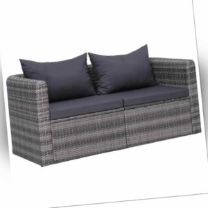 vidaXL Garten Sofagarnitur Poly Rattan Gartensofa Gartenmöbel mehrere Auswahl