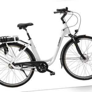 28 Zoll Damen City E Bike Elektro Fahrrad Shimano Nexus 7 Gang Continental weiss