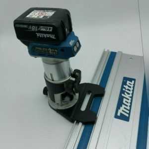 Führungsschienenadapter / Adapter für Makita Akku-Fräse DRT50 und RT0700C / CX2J