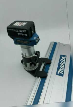 Führungsschienenadapter / Adapter für Makita Akku-Fräse DRT50 und RT0700C / CX2J