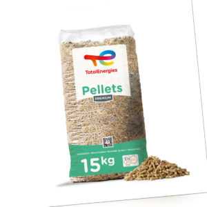 Holzpellets TotalEnergies Heizpellets Pellets 6mm 15kg x 20 Sack 300kg Palette