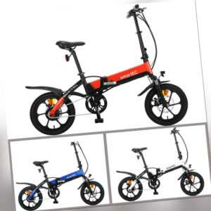 smartEC Camp-Mini Falt Pedelec/E-Bike 16 Zoll, Li-Akku 36V/10Ah Reichweite 70 km