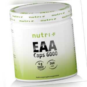 EAA Caps 6000 - HOCHDOSIERT - Essential Amino - Essentielle Aminosäuren mit BCAA