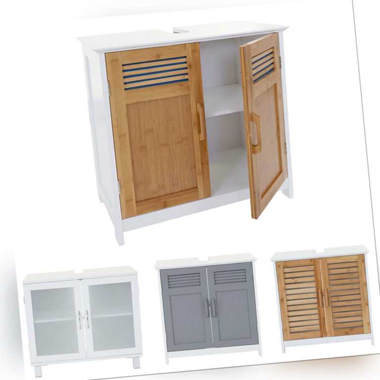 Waschbeckenunterschrank, Badezimmerschrank Waschtisch Badschrank mit Staufach