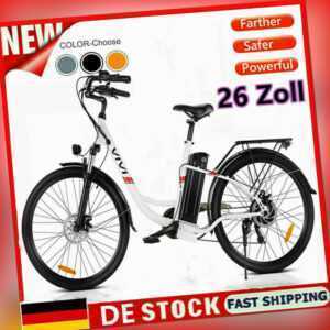 VIVI 26'' Elektrofahrrad Klappbar Elektro-Mountainbike Pedelec wasserdichter