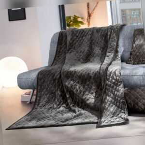 Gözze Luxus Wohndecke Kuscheldecke Decke gesteppt 150x200 +