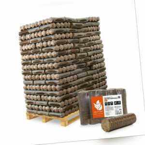 Holzbriketts Nestro Hartholz Rund Briketts Kamin Ofen 6kg x 162 972kg Palette