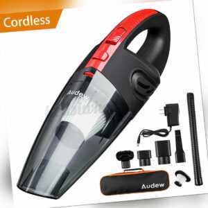 AUDEW 120W Kabellos Handstaubsauger Staubsauger Nass&Trocken Akku Für Auto Büro