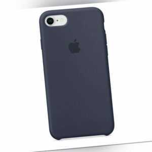 Apple iPhone 8 Silicone Case Silikon Handyhülle midnight blue blau OVP -NEU- 226