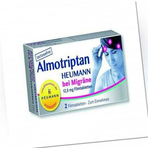 ALMOTRIPTAN Heumann bei Migräne 12,5 mg Filmtabl. 2 St PZN 10750044