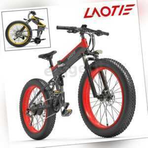 LAOTIE E-Bike Klapprad 26 Zoll 1500W Elektrofahrrad Mountainbike 27 Gang 45km