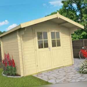 34 mm Gartenhaus Albacete Gerätehaus 300x300cm Blockhaus Holzhaus Schuppen NEU