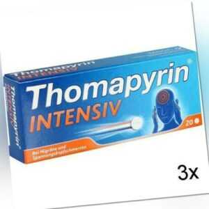 3x THOMAPYRIN INTENSIV Tabletten 20 St PZN: 624605
