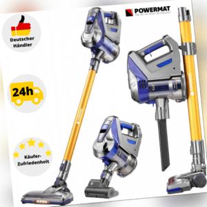Staubsauger Beutellos Akku Handstaubsauger Bodenstaubsauger Kabellos 2in1 Li-Ion