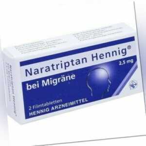 NARATRIPTAN Hennig bei Migräne 2,5 mg Filmtabl. 2 St 03212062