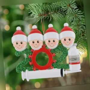 Resin Santa Claus Decorate Xmas tree Hanging Vaccine Pendant DIY Christmas CrJS