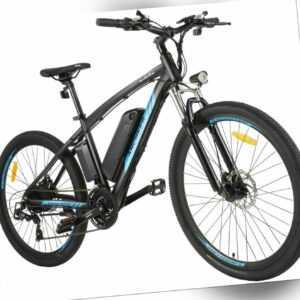 Ancheer 27,5 Zoll Elektrofahrrad E-Mountainbike -  LCD Alu Shimano - E-Bike