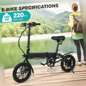 Megawheels E-BIKE Faltbar Elektrofahrrad 14 "elektrisches Fahrrad 250W 36V 7.5Ah