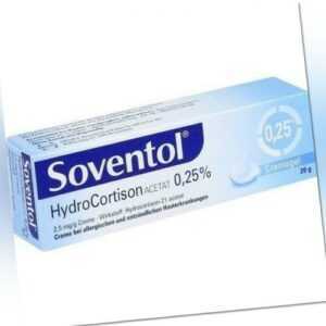SOVENTOL Hydrocortisonacetat 0,25% Creme 20 g PZN 10714373