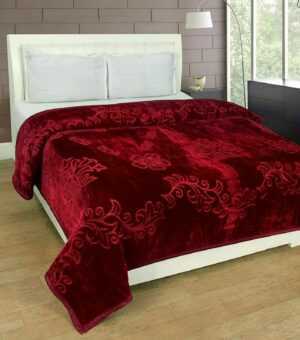Luxus Geprägt Solid Ultra Weich Einzelbett Größe Blumen Druck