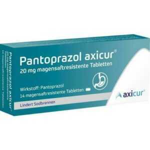 PANTOPRAZOL axicur 20 mg magensaftres.Tabletten 14 St 14293477