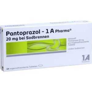 PANTOPRAZOL 1A Pharma 20mg bei Sodbrennen msr.Tab. 14 St PZN 6486311