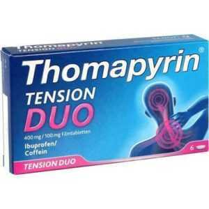 THOMAPYRIN TENSION DUO 400 mg/100 mg Filmtabletten 6 St 12551030