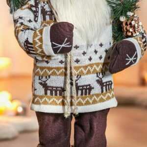 XXL Nikolaus Santa Claus Weihnachtsmann Norweger Pulli Weihnachtsdeko 60cm Neu