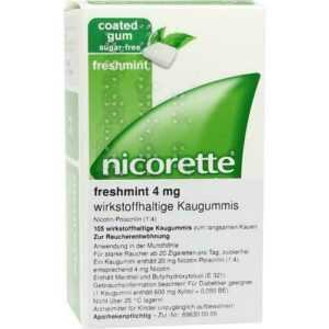 NICORETTE 4 mg freshmint Kaugummi 105 St PZN 6680119