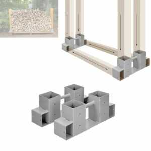 Holzstapelhilfe Holzstapelhalter Stapelhilfe Gestell Holzlager Holz 2-12 Stücke