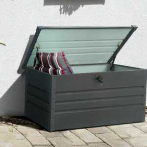 Holzmaster Metall Gartenbox Kissenbox Auflagenbox Anthrazit abschließbar GB300A