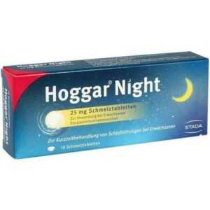 HOGGAR Night 25 mg Schmelztabletten 10 St PZN 14144151