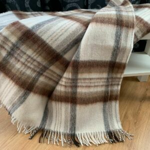 100% Merinowolle Lammwolle Wolldecke Plaid Schurwolle  Wohndecke