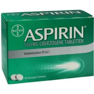 ASPIRIN 500 mg überzogene Tabletten 40 St PZN 10203626