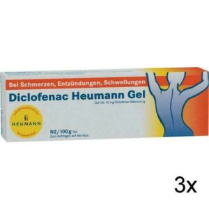 3x DICLOFENAC Heumann Gel 100 g PZN: 6165386